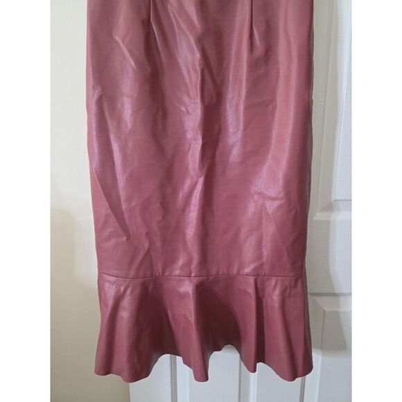 Hutch Square-Neck Faux Leather Dress 12 - Picture 5 of 10